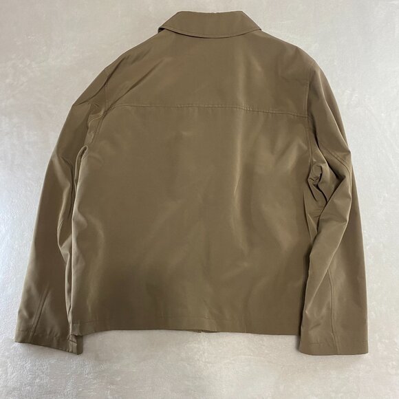 Utex Full Zip Jacket Coat Beige Tan Houndstooth Lined - Picture 7 of 10